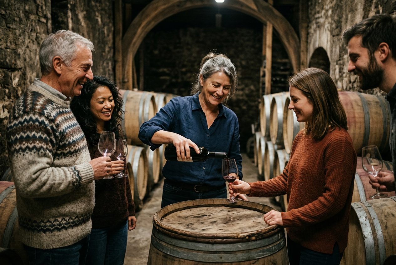 Vin · dégustation en cave